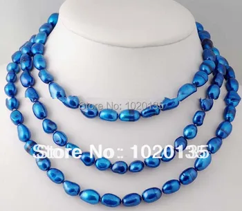 sladkovodne biser baroka globoko modro ogrlico 43