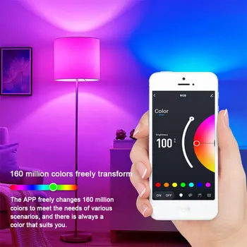 Smart Žarnice E26 E27 LED Žarnica AC100-240V RGBCW Pisane Spreminjanje Delo Z Alexa Google Časovni Način dekoracijo Doma 2