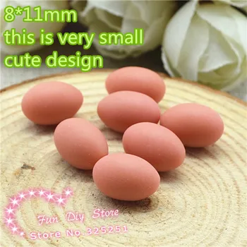 smole mala luštna 3D jajce obrti za dekoracijo 50pcs/lot 8*11 mm