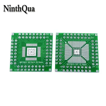 SMT QFP64 0,8 mm do DIP64 0,5 mm PCB Adapter svet QFN64 Pretvorbo Priključek Zaplata ravne plug Negativne združljiv z 56P