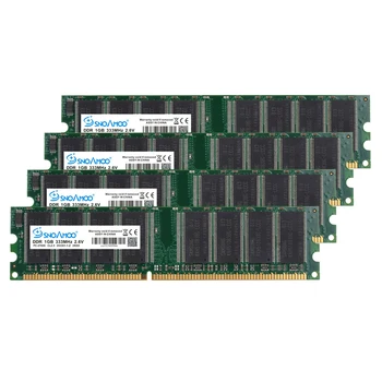 SNOAMOO DDR 1GB 333MHz 400MHz PC-3200 namizje visoko kakovostne spominske CL3 DIMM RAM 1G doživljenjska garancija