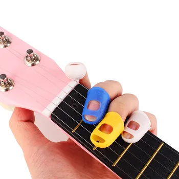SOACH 4pcs/Veliko Kitara prst Guitarra fingerstall,dedo cuerda guitarra de , materiala de silicona Kitaro izbirčen Dodatki 0