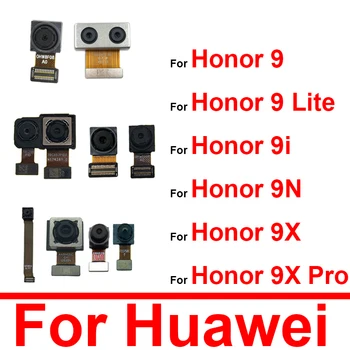 Spredaj Zadaj Glavna Kamera Za Huawei Honor 9 9N 9i 9Lite 9X 9XPro Nazaj Velik Fotoaparat Spredaj Sooča Majhne Kamere Flex Kabel Zamenjava