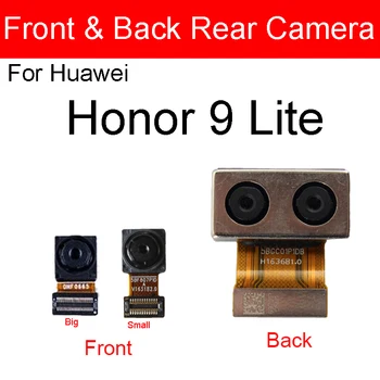 Spredaj Zadaj Glavna Kamera Za Huawei Honor 9 9N 9i 9Lite 9X 9XPro Nazaj Velik Fotoaparat Spredaj Sooča Majhne Kamere Flex Kabel Zamenjava 2