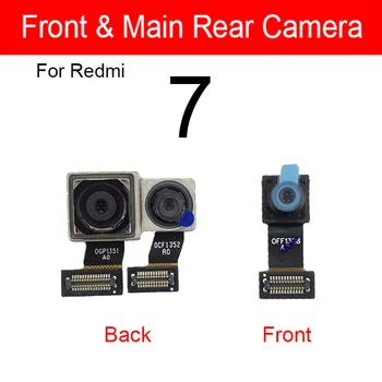 Spredaj Zadaj Glavne Kamere Flex Kabel Za Xiaomi Redmi 6 7 6 Pro Nazaj Big Samll Obrnjeno Kamero Za Redmi Opomba 6 7 Pro Rezervnih Delov  2