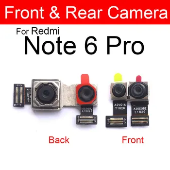 Spredaj Zadaj Glavne Kamere Flex Kabel Za Xiaomi Redmi 6 7 6 Pro Nazaj Big Samll Obrnjeno Kamero Za Redmi Opomba 6 7 Pro Rezervnih Delov  4
