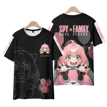 Spy X Družino 3D Tiskanje Majice Anime Kawaii Dekle Anya, Ponarejevalec, Moške, Ženske, Modno Prevelik T Shirt Harajuku Otroci Tees Vrhovi Oblačila