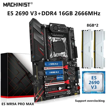STROJNIK MR9A PRO MAX Motherboard LGA 2011-3 Kit Xeon E5 2690 V3 CPU Procesor 16 G=2x8G DDR4 2666MHz RAM Combo M. 2 NVME SATA3