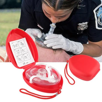 Strokovne Prve Pomoči CPR Dihalno Masko Zaščititi Reševalci Umetnega Dihanja Reuseable Z Eno-potni Ventil Orodja