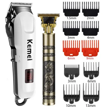 Strokovni Frizerski Lase Clipper Akumulatorski Hair Trimmer Brado Trimer za Moške Električni Sušilnik za Rezanje, Polnilne, Rezani Las