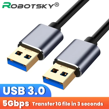Super Hitrost USB 3.0 Tip A Moški Tip A Moški Razširitev za Sinhronizacijo Podatkov Kabel Kabel Modra Za Radiator za Trdi Disk USB3.0 Podatkovni Kabel