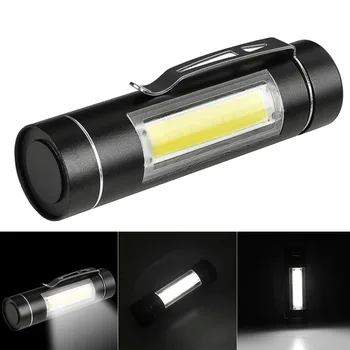 Super Prenosni Mini COB LED Svetilka 14500/AA Baklo Delovnih Žep Pero Lučka S Posnetka Dnevno Nepremočljiva Penlight