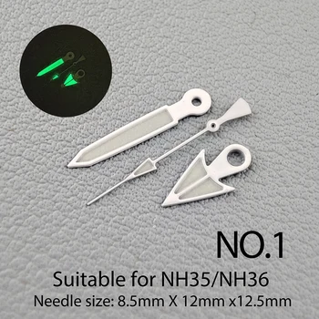 Super Svetlobne Roke NH35 Roke Bele Roke, ki je Primerna za NH35/NH36 Gibanje Watch Deli Watch Pribor ŠT.01