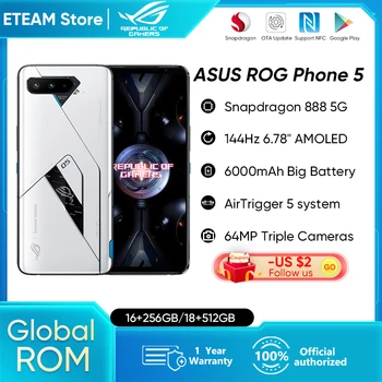 Svetovni ROM ASUS ROG Telefon 5 5 G Pametni rog 5 Snapdragon 888 6.78