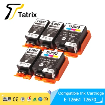 Tatrix T2661 T2670 266 T266 267 T267 Premium Barve, Združljive s Črnilom Kartuše za Epson WorkForce WF-100W WF-110W Tiskalnik (EU)