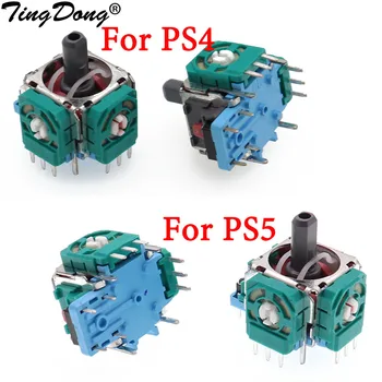 TingDong 2PCS Original 3Pin 3D Rocker 3D Analogni Palčko Senzor Modul za PS5 PS4 Krmilnik rezervnih Delov
