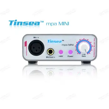 Tinsea MINI 70dB Pridobili Nastavljiv Mikrofon Preamp Dinamični Mikrofon Pridobili Ojačevalnik Z 48V Fantomsko Napajanje za Kondenzator Mikrofon