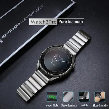 Titana Watch Trak za Izvirno Huawei Watch 3 3 Pro 22 mm Titanium v Kovinski Watch Band za Huawei GT 2 Magic 2 GT 2E manžeta