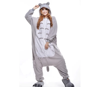 Totoro Kigurumi Onesies Za Odrasle Živali Ženske Pižame, Moške Risanka Iz Enega Kosa Pijamas Božično Noč Čarovnic Cosplay Kostum Stranka