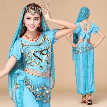 Trebušni Ples Za Odrasle Kovanec Belly Dance Kostumi Plemenski Gypsy Bollywood Kostum Uspešnost Indijskega Bellydance Obleko Ples Trebuh Set