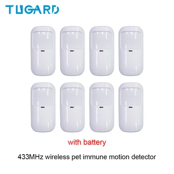 TUGARD P10 433MHz Brezžični Anti-pet Infrardeči Detektor Gibanja PIR Detektor Senzorja Smart Home Security Gostiteljice Opozorilo Pribor
