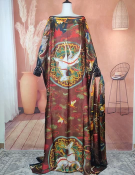 Turčija Obleke Za Ženske Afriške Oblikovalec Bohemian Muslimanska Oblačila Hidžab Tam Kaftan Obleko Oversize Evropi Natisnjeni Abaya Caftan Oblek
