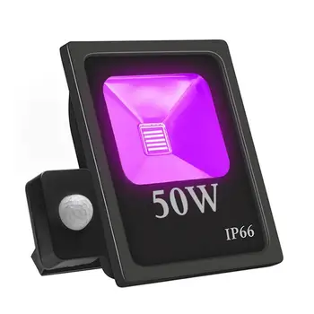 Ultravijolično (UV LED Žaromet Senzor Gibanja Nepremočljiva High Power Fluorescentna Poplav Svetlobe Fazi Lučka AC85-265V