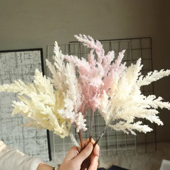 Umetni Reed Cvet Plastičnih Umetnih Reed Cvet Snop Doma Poroko Cvetlični Aranžma Stranka Vaza Dekoracijo Reed Cvet 1