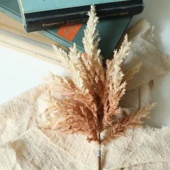 Umetni Reed Cvet Plastičnih Umetnih Reed Cvet Snop Doma Poroko Cvetlični Aranžma Stranka Vaza Dekoracijo Reed Cvet 4