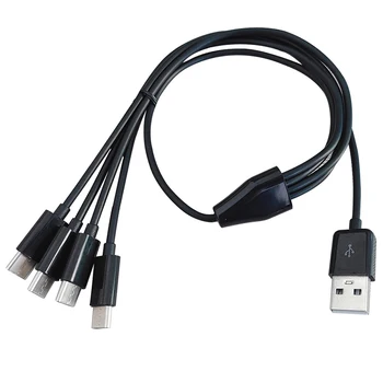 USB 3.1 polnjenje kabel OD 3,0 MM 50 cm 4 v 1, USB 4 tip C adapter kabel moč 4 tip c za Pametni telefon tablični RAČUNALNIK