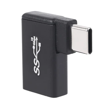 USB C, USB 3.0, Aluminijasti Adapter USB 3.0 Ženski za 90 Stopinj 3.1 Tip C Moški Pretvornik za Pametni telefon Flash Diski 3