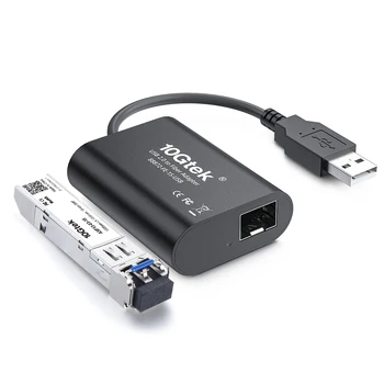 USB2.0 do SFP Fast Ethernet Adapter, SFP Režo, z 100 mb / s SFP Modul, SMF, 1310 nm, 15-km 0