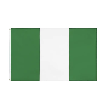 VERTIKALNI 90x150cm Zelena Bela NGA NG Nigerija Zastavo