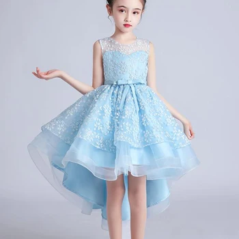 Vezenje Cvet Obleko Dekleta Svate Princesa Otrok Obleke, Elegantne Baby Otroci Božič Vestidos Za Dekleta, Obleka