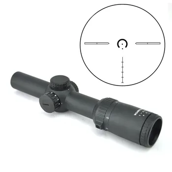 Visionking 1-8x24 Lov Riflescopes Dolge razdalje, ar15 m16 Ostrostrelec Optične Pogled Laser Red Dot Illuminatied Noč Cilj Puška Področje uporabe
