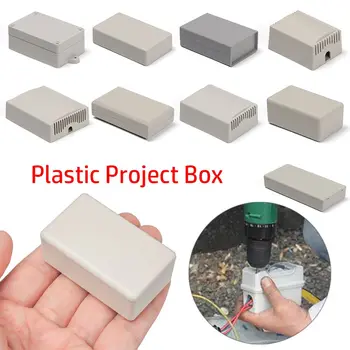 Visoko Kakovostna Bela DIY ABS Plastike Elektronskih Projekta Polje Ograde Škatle Nepremočljiv Pokrov Projekta Instrument Primeru