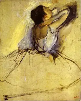 Visoko kakovostno Olje slikarsko Platno Reprodukcije Plesalka (1874), ki Jih Edgar Degas ročno poslikane 0