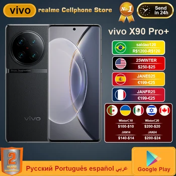 VIVO X90 Pro Plus 5G Mobilni Telefon Snapdragon 8Gen2 2K E6 AMOLED 80W Zaračuna 50 W WirelessCharge 64MP IMX758 Fotoaparat IP68 NFC Telefon