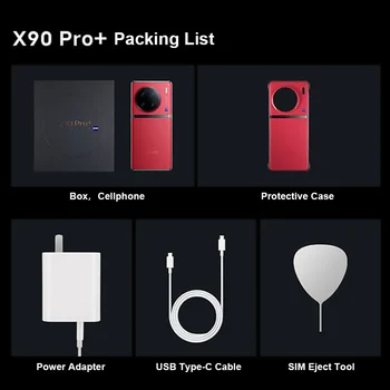 VIVO X90 Pro Plus 5G Mobilni Telefon Snapdragon 8Gen2 2K E6 AMOLED 80W Zaračuna 50 W WirelessCharge 64MP IMX758 Fotoaparat IP68 NFC Telefon 3