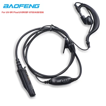 Vodotesne Slušalke Slušalke Slušalke za Baofeng UV 9R Plus BF-9700 BF-A58 S56 UV-XR Walkie Talkie dvosmerna Radijska Oprema Uho
