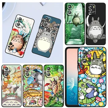 Vroče Anime Studio Ghibli Totoro Primeru Telefon Za Xiaomi Redmi Opomba 11E 11S 11 11T 10 10 9 9T 9S 8 8T Pro Plus 5G 7 5 Fundas