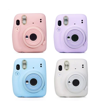 Vroče Prodajo Za Fuji Fujifilm Instax Mini 11 Mini Kamere Čisto Barvo, Mehko Silikonsko Primeru Klasičnih Hitra Kamera Primeru Kožo Pokrov