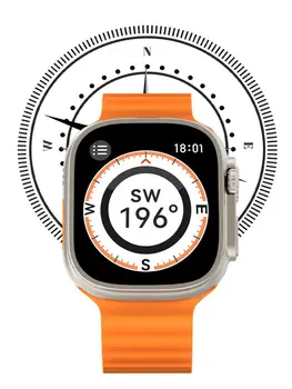 VWAR IWO Ultra 3 Pametno Gledati Moške 49 mm 2.2 palčni HD Zaslon Kompas NFC Smartwatch Igre Šport Fitnes Pazi za Android IOS 1