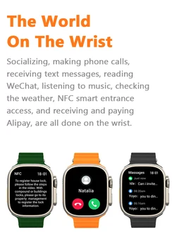 VWAR IWO Ultra 3 Pametno Gledati Moške 49 mm 2.2 palčni HD Zaslon Kompas NFC Smartwatch Igre Šport Fitnes Pazi za Android IOS 3