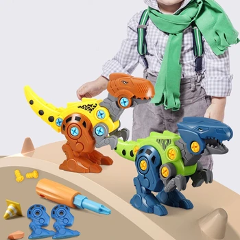 Vzemite Poleg Dinozaver Igrače za Otroke - Stavbe Dino Jajce, Igra Kit z Izvijačem DIY Gradbeni Inženiring Niz IZVORNIH Darila GXMB 5