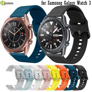 Watchband Silikona Za Samsung Galaxy watch 3 45mm 41mm 42mm 46mm Trak Šport Smart Zapestnice Zapestnica 20 mm 22 mm Watchstrap