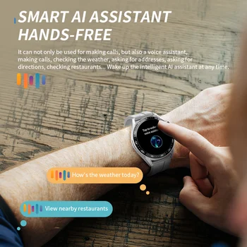 Wearpai NFC SmartWatch HW28 Pametno Gledati Moške Bluetooth Klic Brezžični Polnilnik Glasovni Pomočnik Šport Za Android iOS Za Android 3