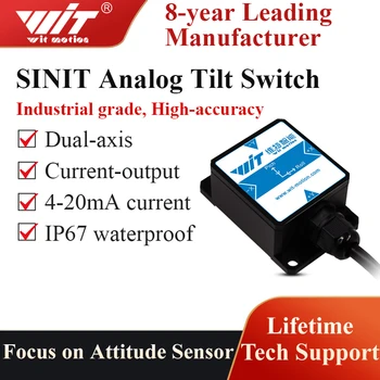WitMotion SINIT Dual-osi Trenutni Analogni Nagib Stikalo (4-20mA, -90 Stopinj) Varnost Inclinometer,Anti-Vibration Naklona(IP67)