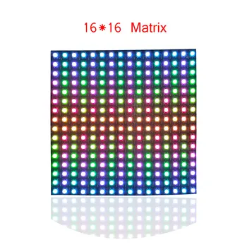 WS2812B šahovnica z 8 × 8 8x32 16x16 Matrika 5 WS2812b Digitalni Individualno Prilagodljiv Prostor Plošča Svetlobe Ws2812 SMD 5050 Trak Svetlobe 4
