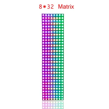 WS2812B šahovnica z 8 × 8 8x32 16x16 Matrika 5 WS2812b Digitalni Individualno Prilagodljiv Prostor Plošča Svetlobe Ws2812 SMD 5050 Trak Svetlobe 5